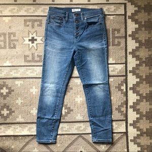 Madwell High Riser Crop with Button Fly